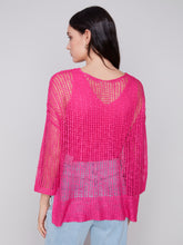 Load image into Gallery viewer, CHARLIE B FISHNET CROCHET SWEATER PUNCH
