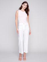 Load image into Gallery viewer, CHARLIE B CROPPED LINEN PANT
