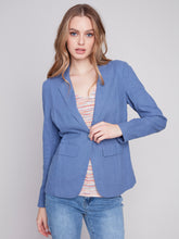 Load image into Gallery viewer, CHARLIE B SOLID LINEN BLAZER
